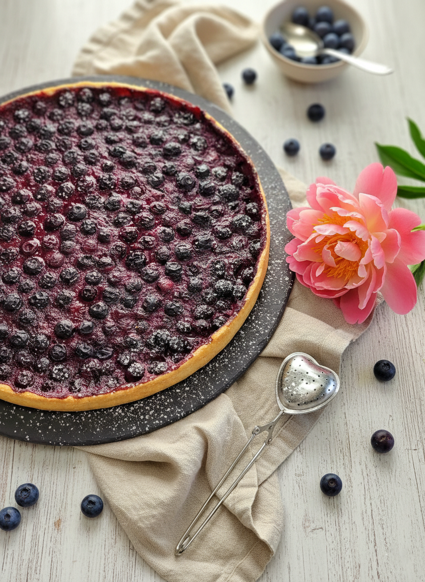 Ma tarte a la myrtilles artisanale