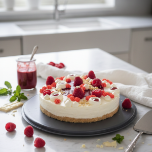 Mon cheese cake artisanal a la framboise
