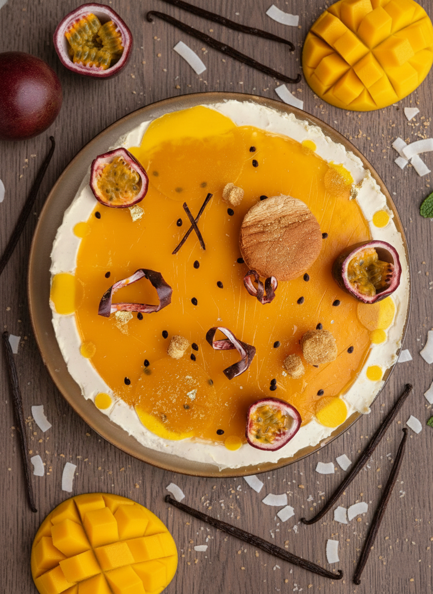 Mon cheese cake artisanal aux fruits exotiques