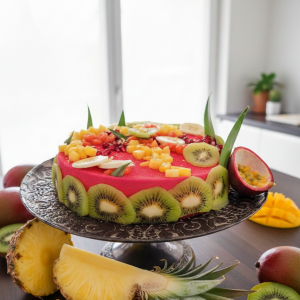 Mon entremet artisanal aux fruits exotiques